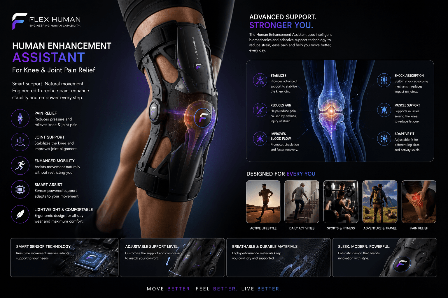 Wearable assist concepts for industrial movement support